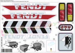 Fendt stickerset tbv Tanker - Halfpipe